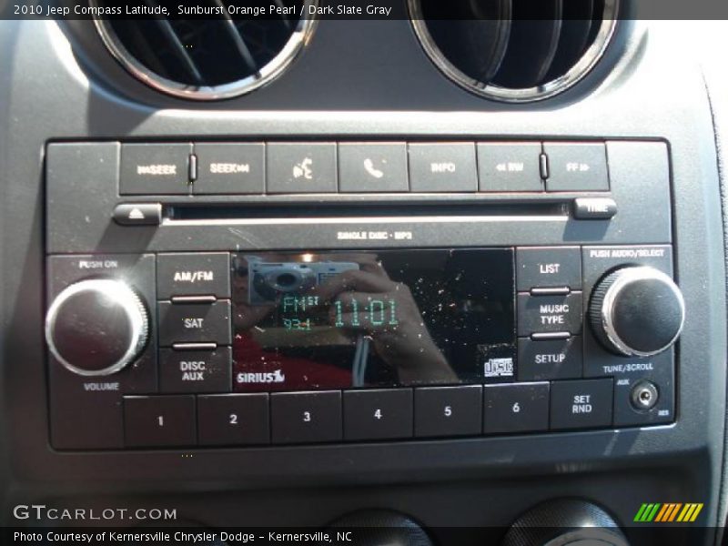 Sunburst Orange Pearl / Dark Slate Gray 2010 Jeep Compass Latitude