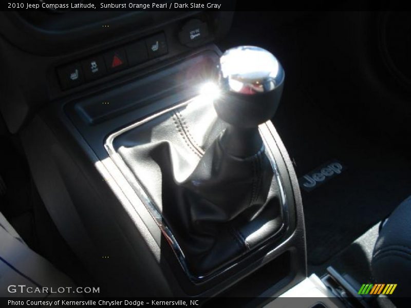 Sunburst Orange Pearl / Dark Slate Gray 2010 Jeep Compass Latitude