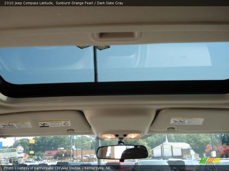 Sunburst Orange Pearl / Dark Slate Gray 2010 Jeep Compass Latitude