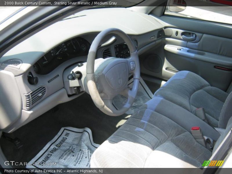 Sterling Silver Metallic / Medium Gray 2000 Buick Century Custom
