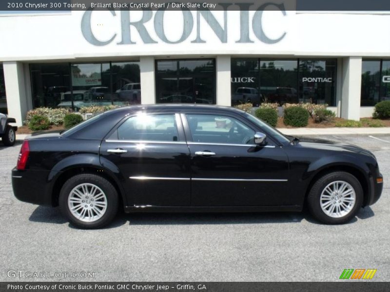 Brilliant Black Crystal Pearl / Dark Slate Gray 2010 Chrysler 300 Touring