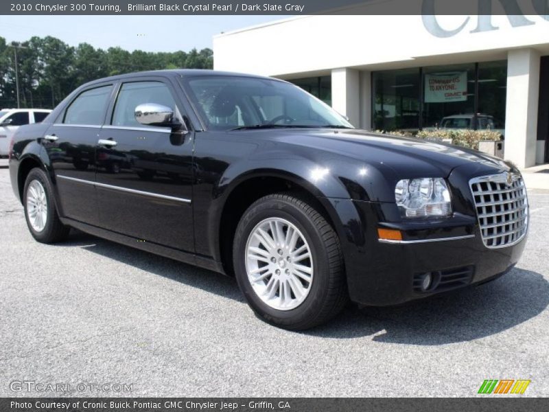 Brilliant Black Crystal Pearl / Dark Slate Gray 2010 Chrysler 300 Touring