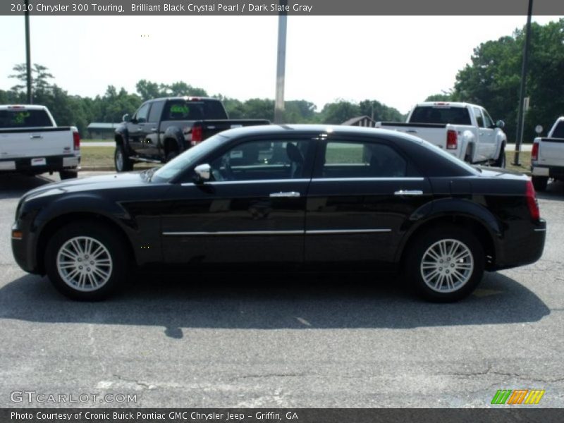 Brilliant Black Crystal Pearl / Dark Slate Gray 2010 Chrysler 300 Touring