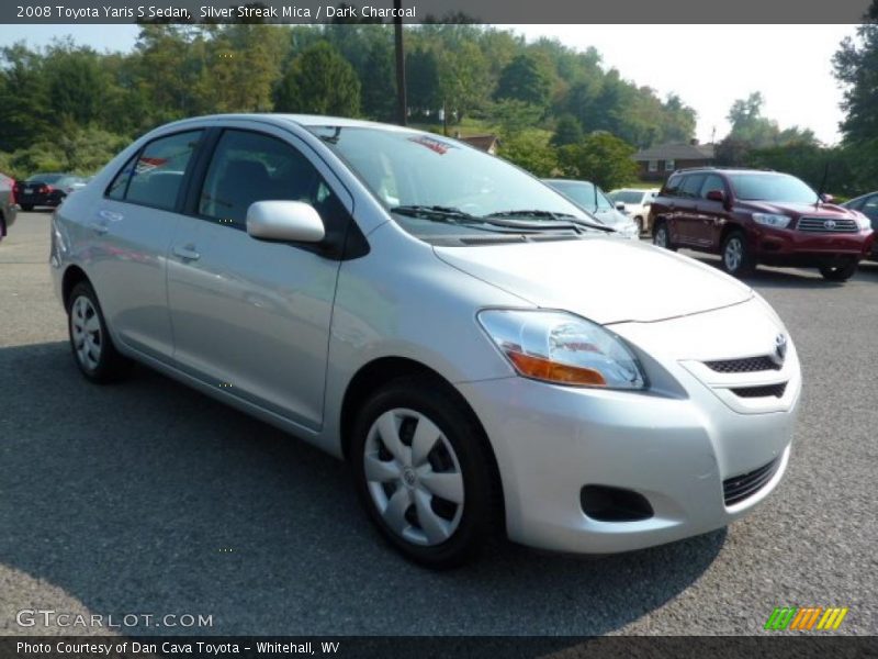 Silver Streak Mica / Dark Charcoal 2008 Toyota Yaris S Sedan