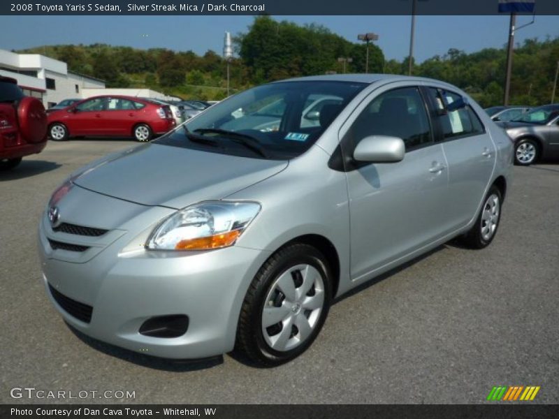 Silver Streak Mica / Dark Charcoal 2008 Toyota Yaris S Sedan