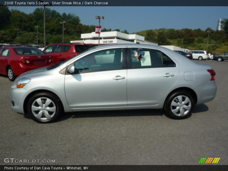 Silver Streak Mica / Dark Charcoal 2008 Toyota Yaris S Sedan