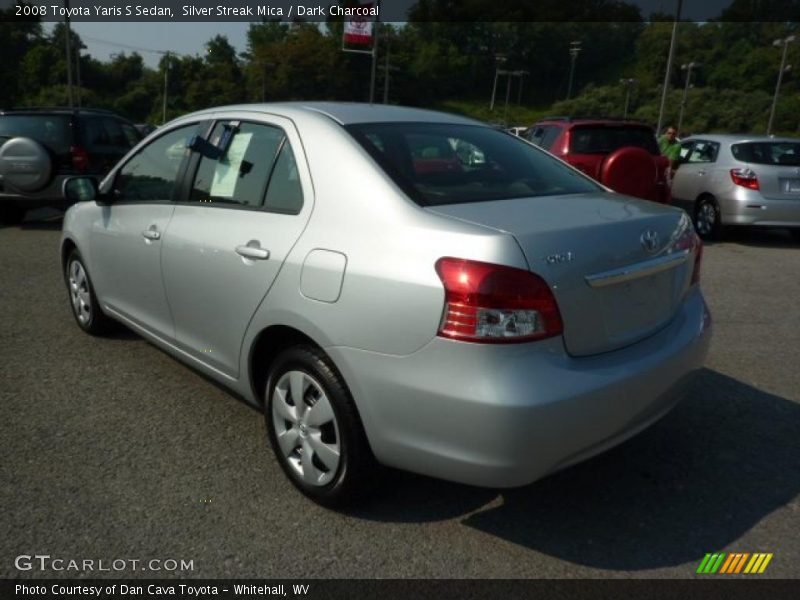 Silver Streak Mica / Dark Charcoal 2008 Toyota Yaris S Sedan