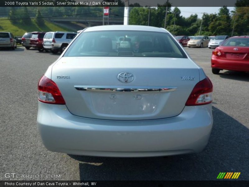 Silver Streak Mica / Dark Charcoal 2008 Toyota Yaris S Sedan