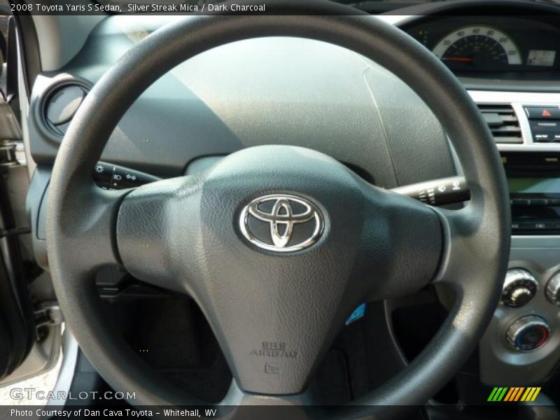 Silver Streak Mica / Dark Charcoal 2008 Toyota Yaris S Sedan