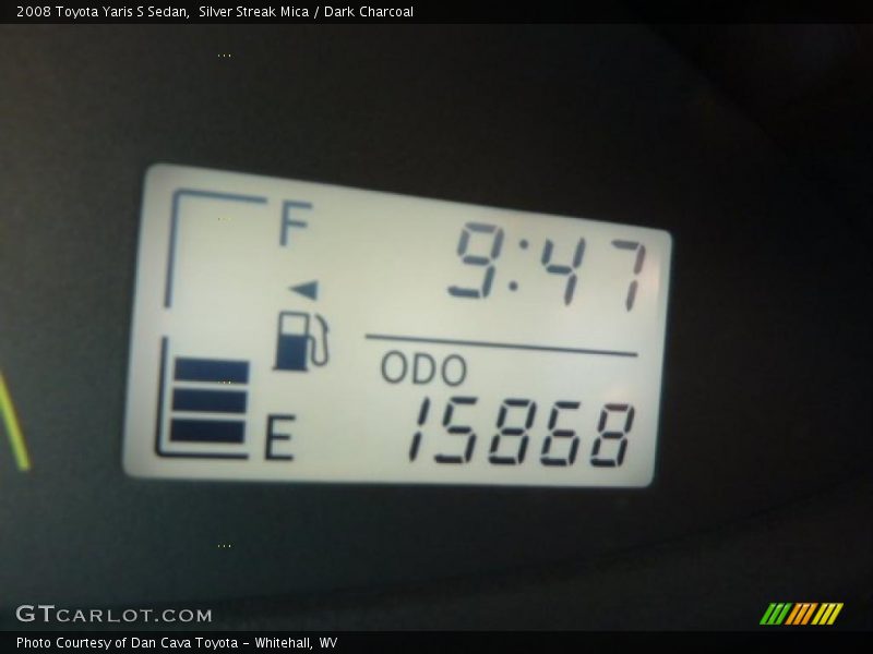 Silver Streak Mica / Dark Charcoal 2008 Toyota Yaris S Sedan