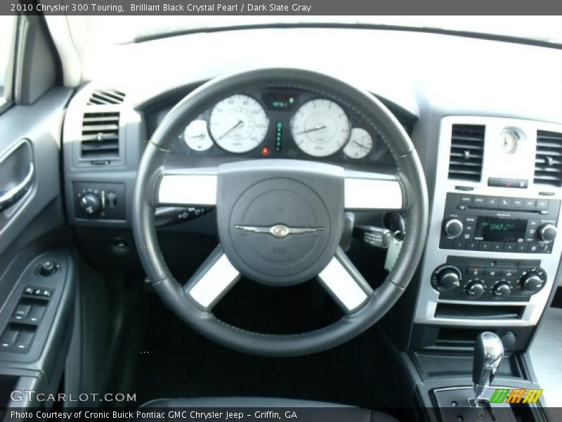Brilliant Black Crystal Pearl / Dark Slate Gray 2010 Chrysler 300 Touring