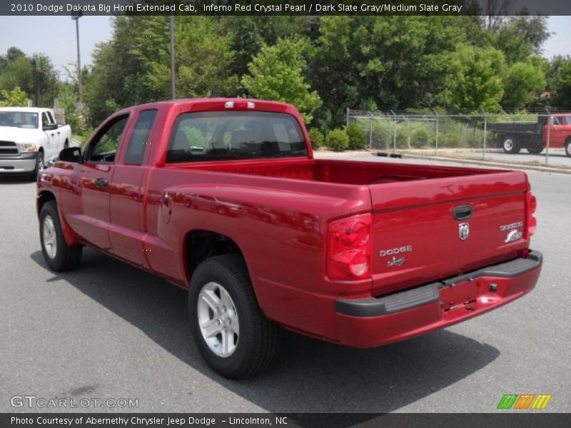 Inferno Red Crystal Pearl / Dark Slate Gray/Medium Slate Gray 2010 Dodge Dakota Big Horn Extended Cab
