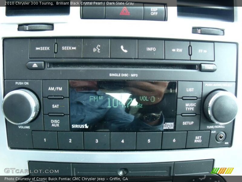 Brilliant Black Crystal Pearl / Dark Slate Gray 2010 Chrysler 300 Touring