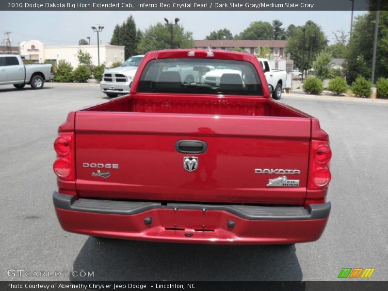 Inferno Red Crystal Pearl / Dark Slate Gray/Medium Slate Gray 2010 Dodge Dakota Big Horn Extended Cab