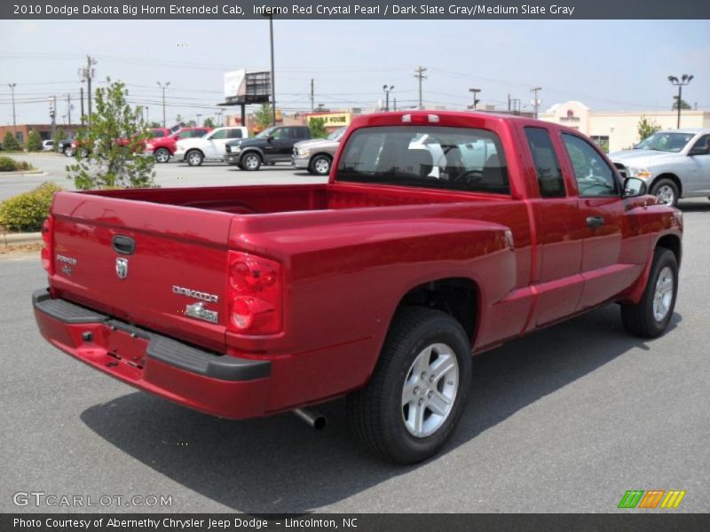 Inferno Red Crystal Pearl / Dark Slate Gray/Medium Slate Gray 2010 Dodge Dakota Big Horn Extended Cab