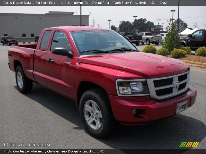 Inferno Red Crystal Pearl / Dark Slate Gray/Medium Slate Gray 2010 Dodge Dakota Big Horn Extended Cab