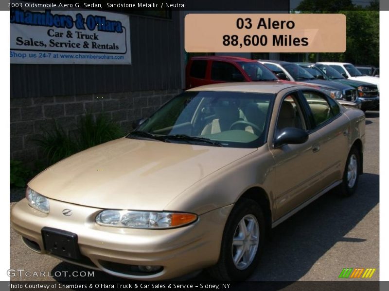 Sandstone Metallic / Neutral 2003 Oldsmobile Alero GL Sedan
