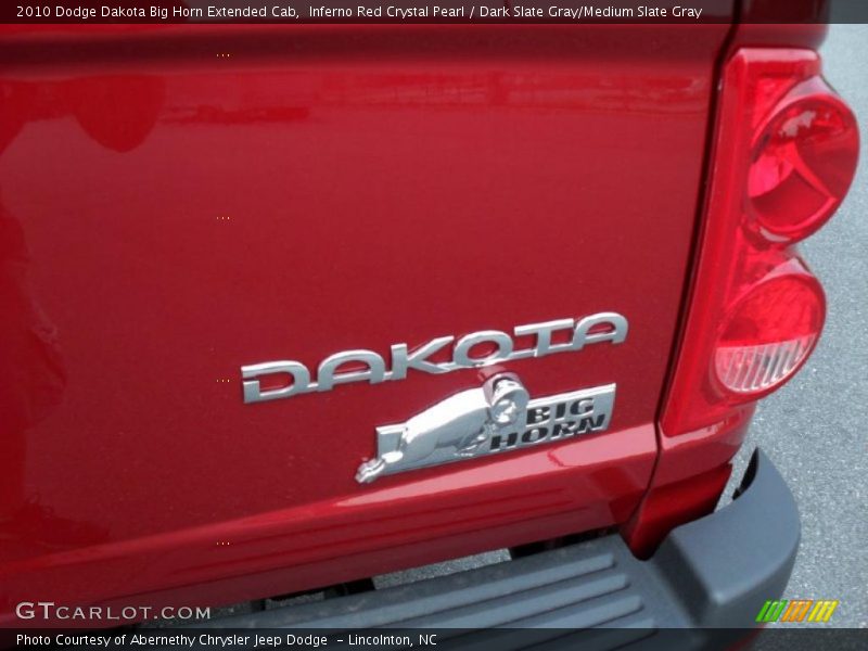 Inferno Red Crystal Pearl / Dark Slate Gray/Medium Slate Gray 2010 Dodge Dakota Big Horn Extended Cab
