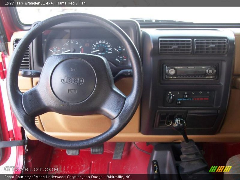 Flame Red / Tan 1997 Jeep Wrangler SE 4x4