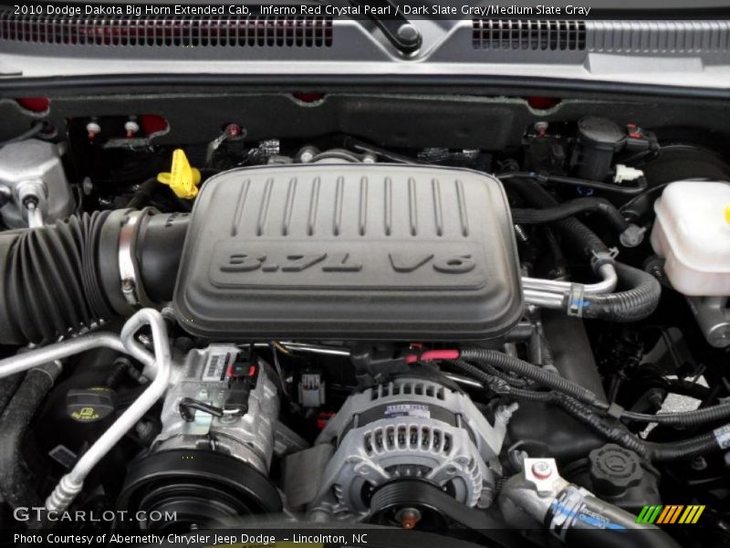Inferno Red Crystal Pearl / Dark Slate Gray/Medium Slate Gray 2010 Dodge Dakota Big Horn Extended Cab