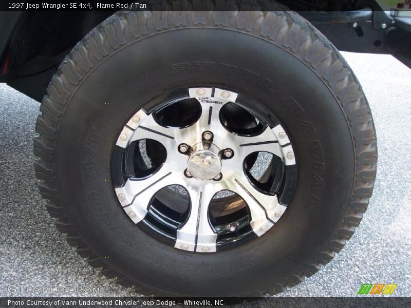 Flame Red / Tan 1997 Jeep Wrangler SE 4x4