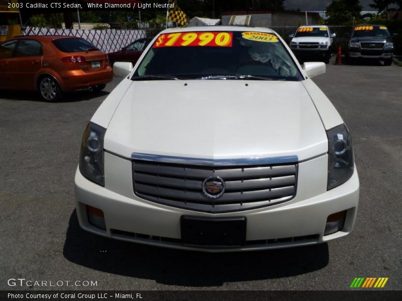 White Diamond / Light Neutral 2003 Cadillac CTS Sedan