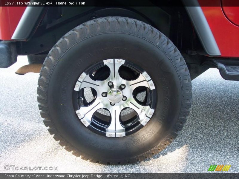 Flame Red / Tan 1997 Jeep Wrangler SE 4x4