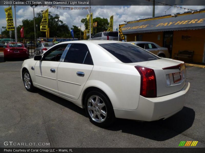 White Diamond / Light Neutral 2003 Cadillac CTS Sedan