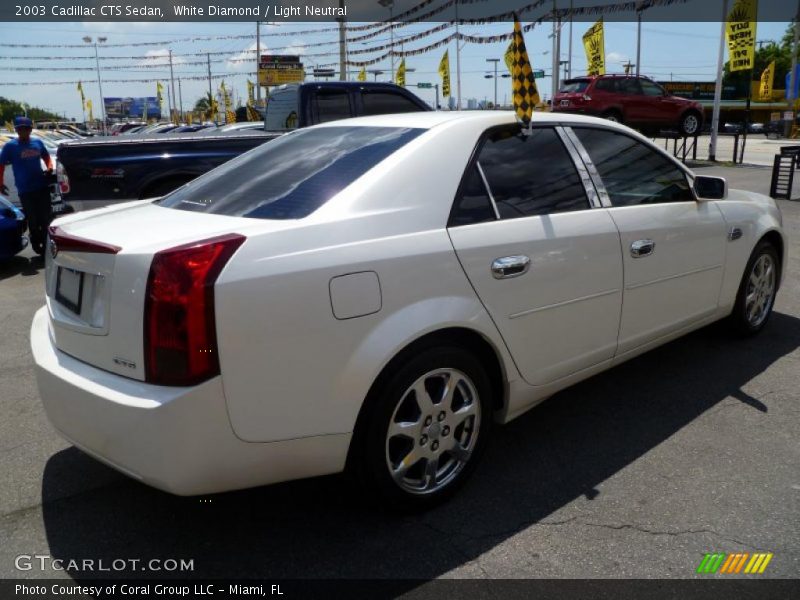 White Diamond / Light Neutral 2003 Cadillac CTS Sedan