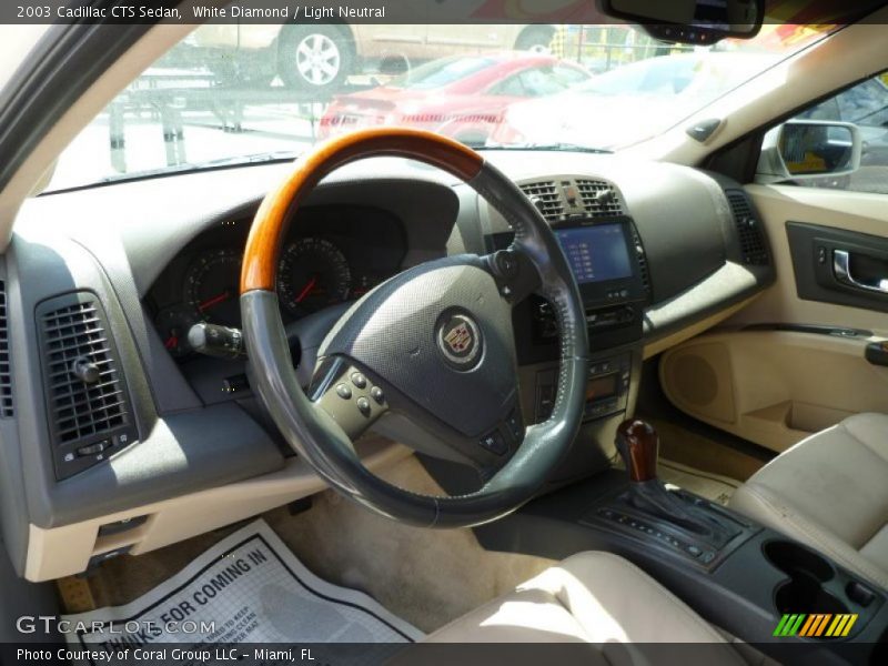 White Diamond / Light Neutral 2003 Cadillac CTS Sedan