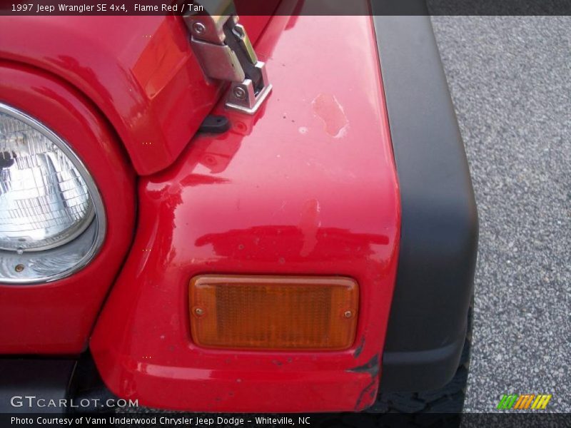 Flame Red / Tan 1997 Jeep Wrangler SE 4x4