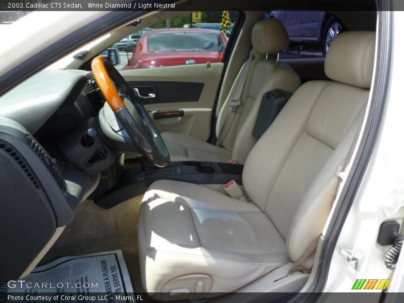 White Diamond / Light Neutral 2003 Cadillac CTS Sedan