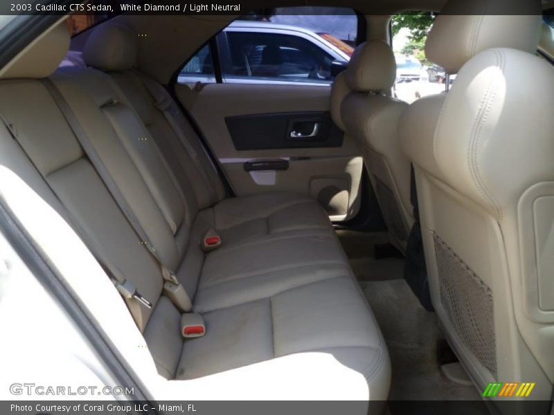 White Diamond / Light Neutral 2003 Cadillac CTS Sedan