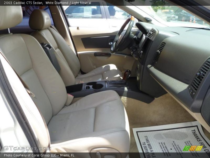 White Diamond / Light Neutral 2003 Cadillac CTS Sedan