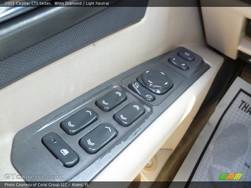 White Diamond / Light Neutral 2003 Cadillac CTS Sedan