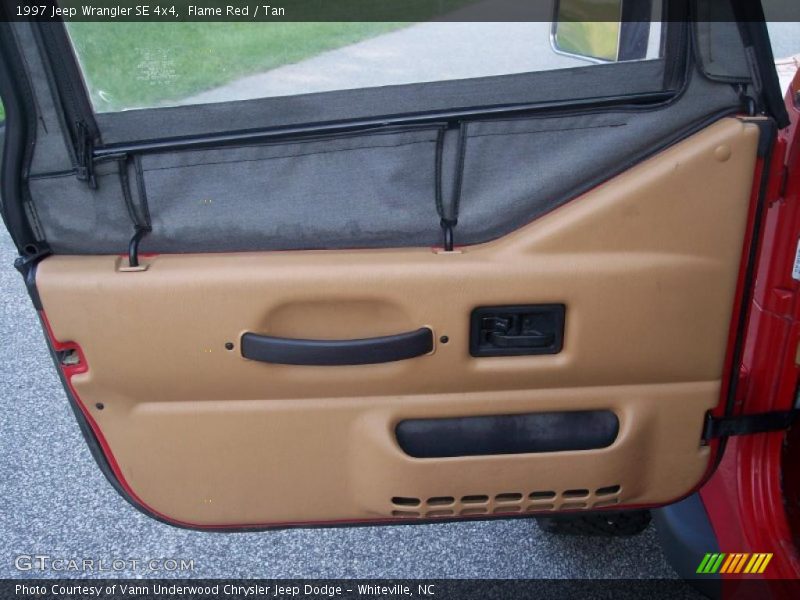 Flame Red / Tan 1997 Jeep Wrangler SE 4x4