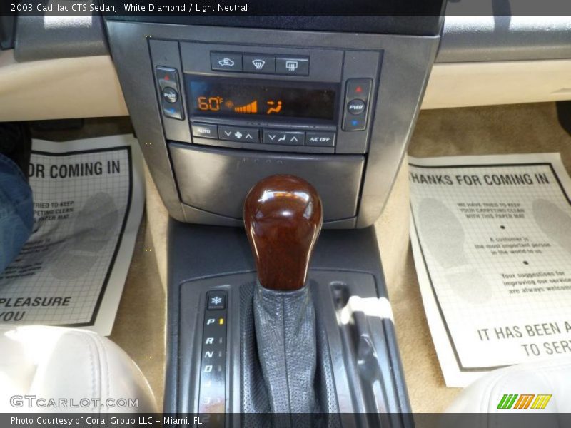 White Diamond / Light Neutral 2003 Cadillac CTS Sedan