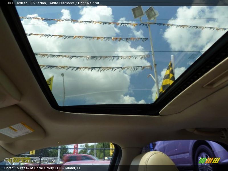 White Diamond / Light Neutral 2003 Cadillac CTS Sedan