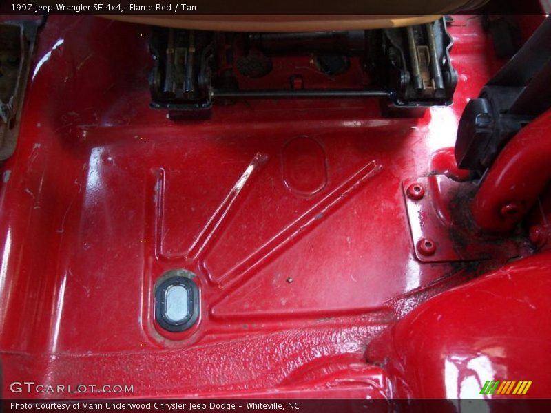 Flame Red / Tan 1997 Jeep Wrangler SE 4x4
