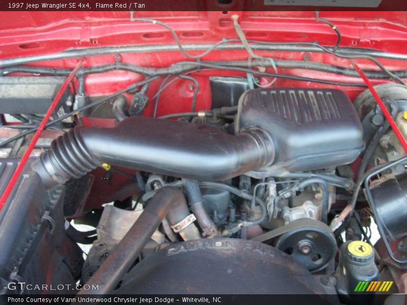 Flame Red / Tan 1997 Jeep Wrangler SE 4x4