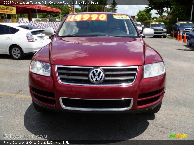 Colorado Red Metallic / Pure Beige 2005 Volkswagen Touareg V8
