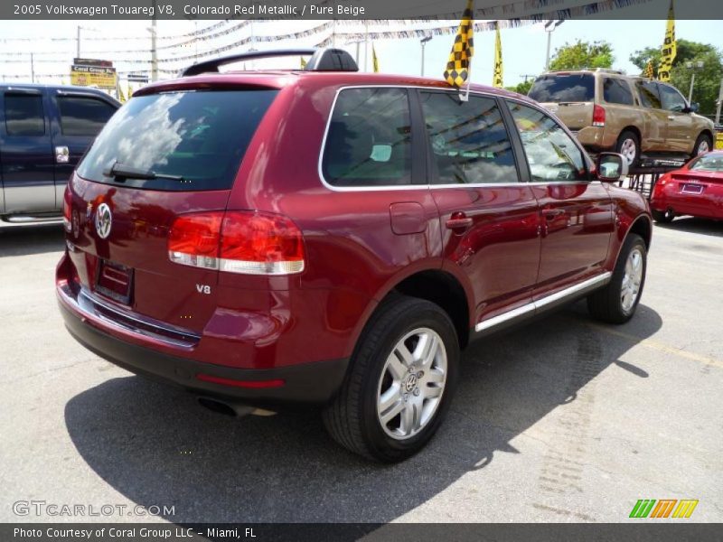 Colorado Red Metallic / Pure Beige 2005 Volkswagen Touareg V8