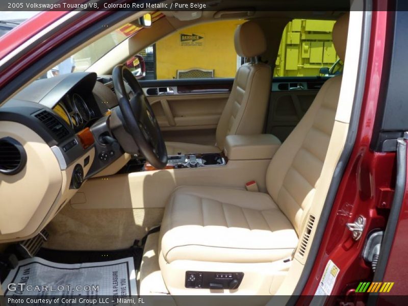 Colorado Red Metallic / Pure Beige 2005 Volkswagen Touareg V8