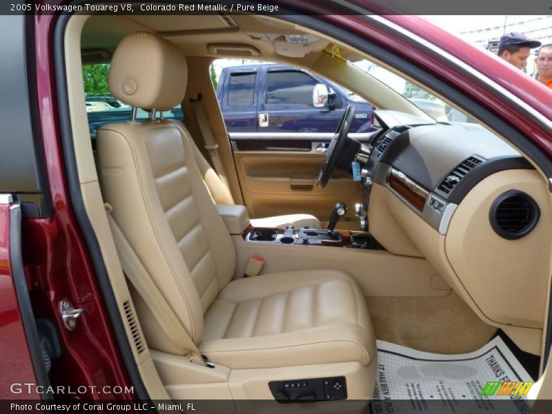 Colorado Red Metallic / Pure Beige 2005 Volkswagen Touareg V8