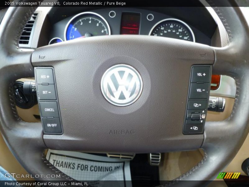 Colorado Red Metallic / Pure Beige 2005 Volkswagen Touareg V8