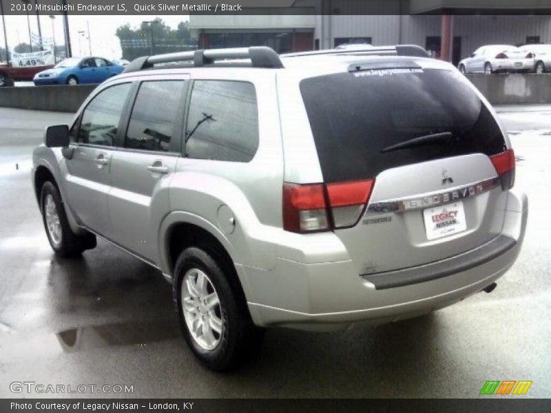 Quick Silver Metallic / Black 2010 Mitsubishi Endeavor LS