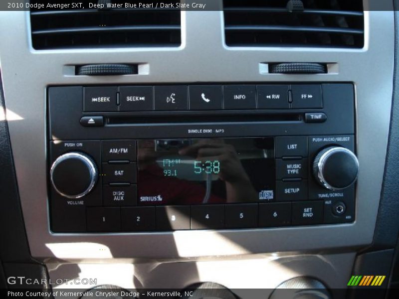 Deep Water Blue Pearl / Dark Slate Gray 2010 Dodge Avenger SXT