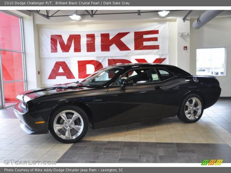 Brilliant Black Crystal Pearl / Dark Slate Gray 2010 Dodge Challenger R/T