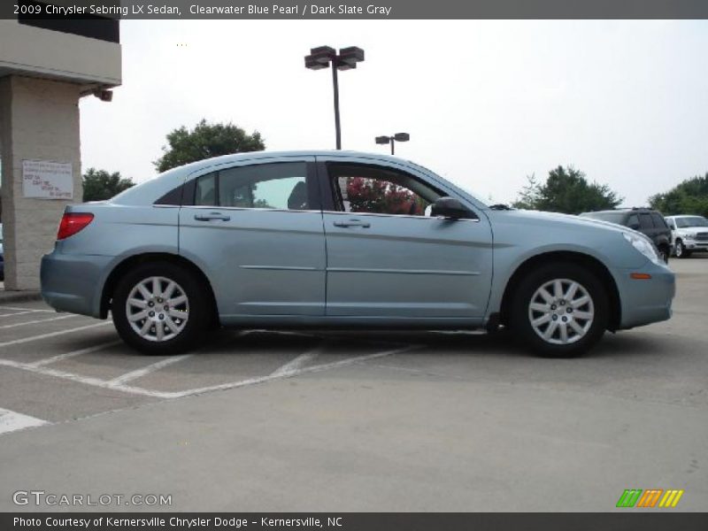 Clearwater Blue Pearl / Dark Slate Gray 2009 Chrysler Sebring LX Sedan