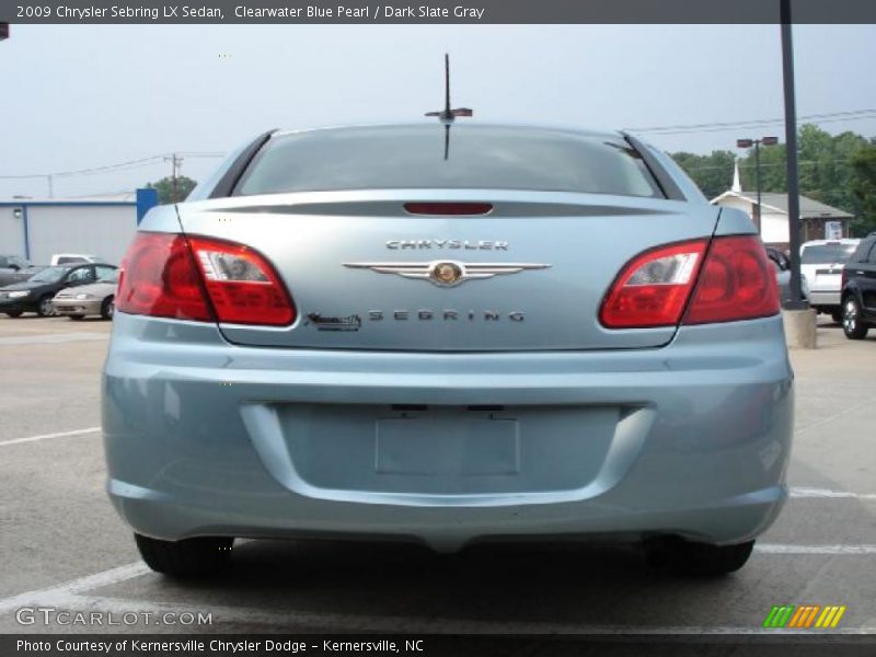 Clearwater Blue Pearl / Dark Slate Gray 2009 Chrysler Sebring LX Sedan